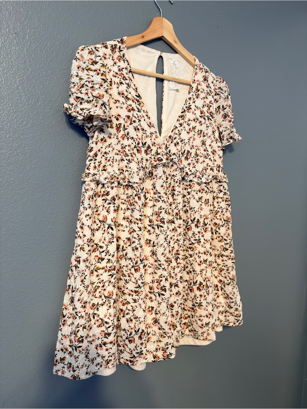 Ditsy Floral Feminine Cottage Baby Doll Romper by Sadie & Sage Size Small